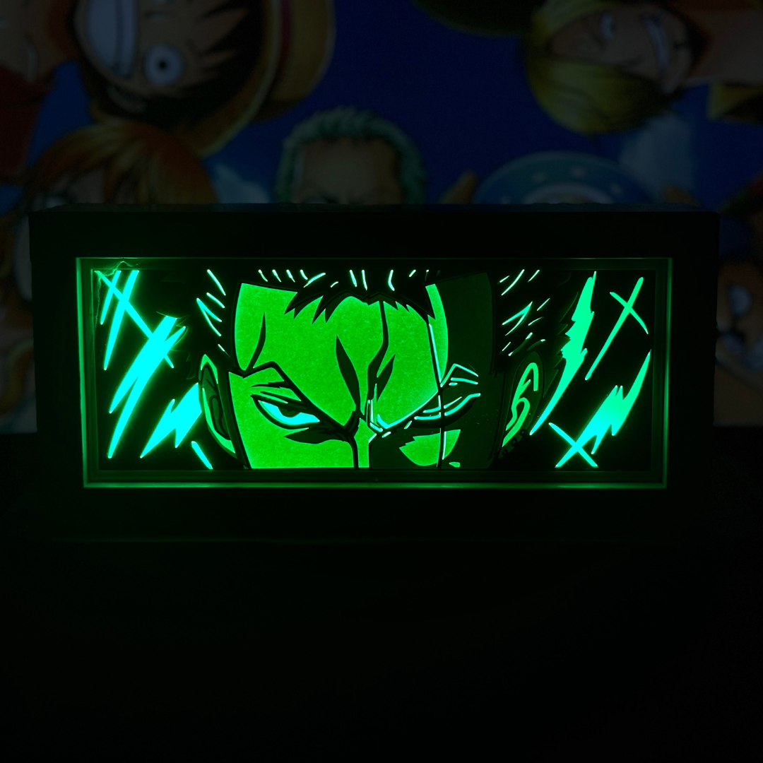 Caja de luz de personaje de anime en tendencia