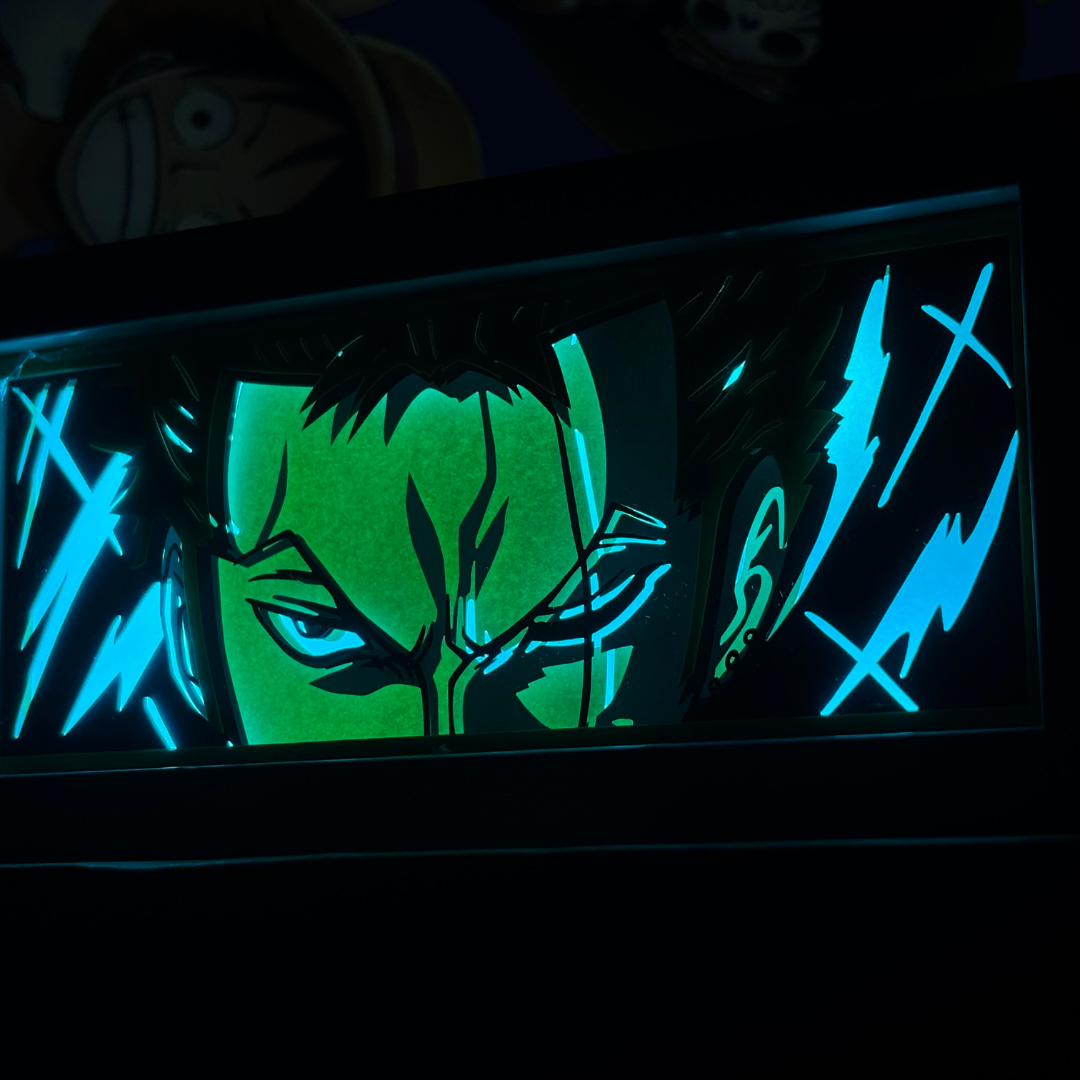 Caja de luz de personaje de anime en tendencia