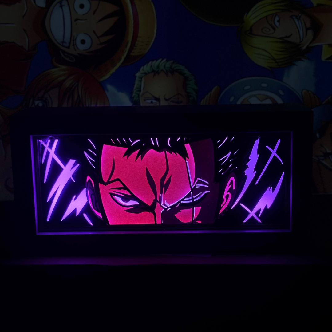 Caja de luz de personaje de anime en tendencia